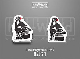 Kitsworld SAV Sticker - Luftwaffe Fighter Units - 8./JG 1 